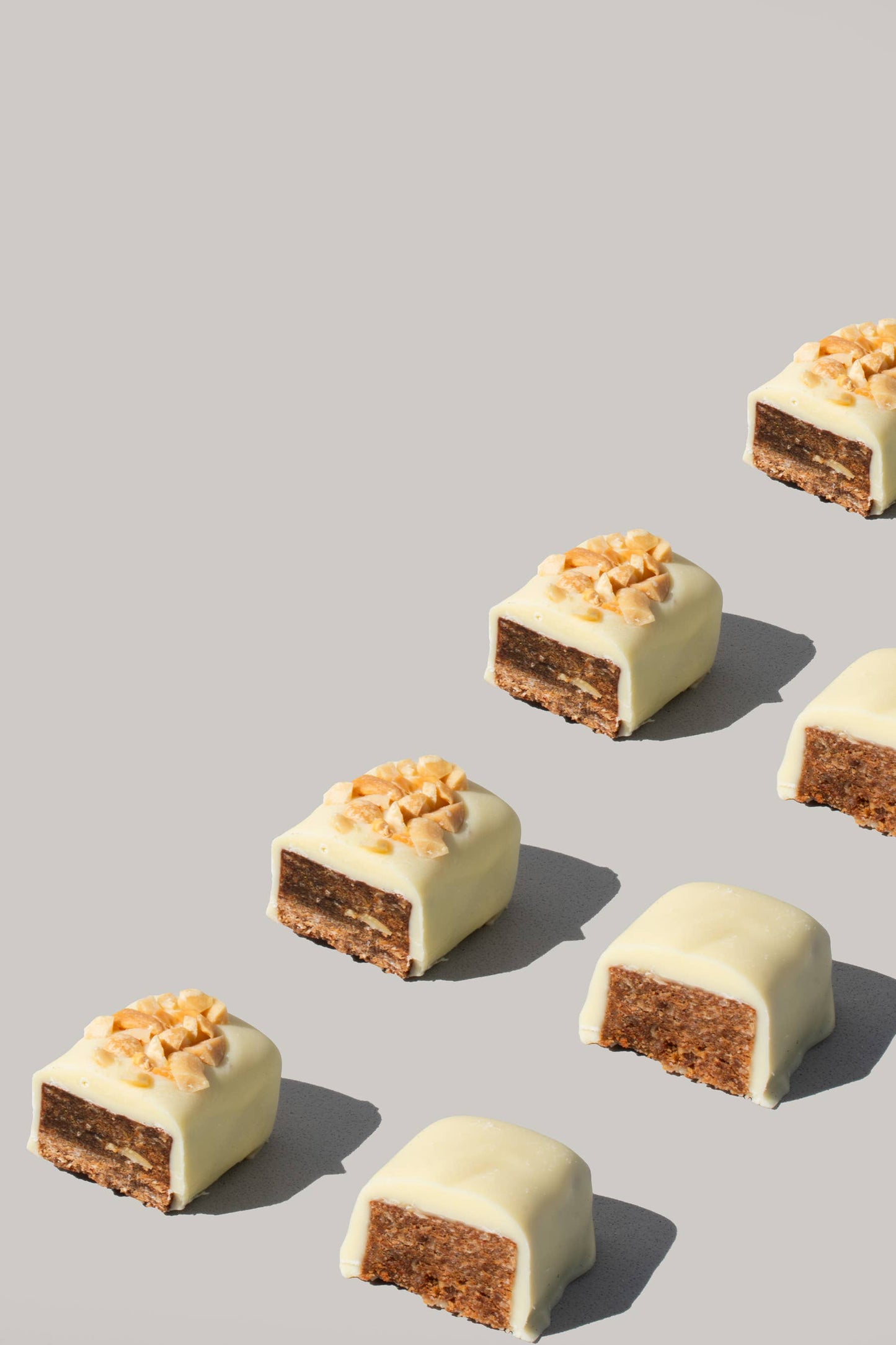 Weiße Schoko Erdnuss Riegel